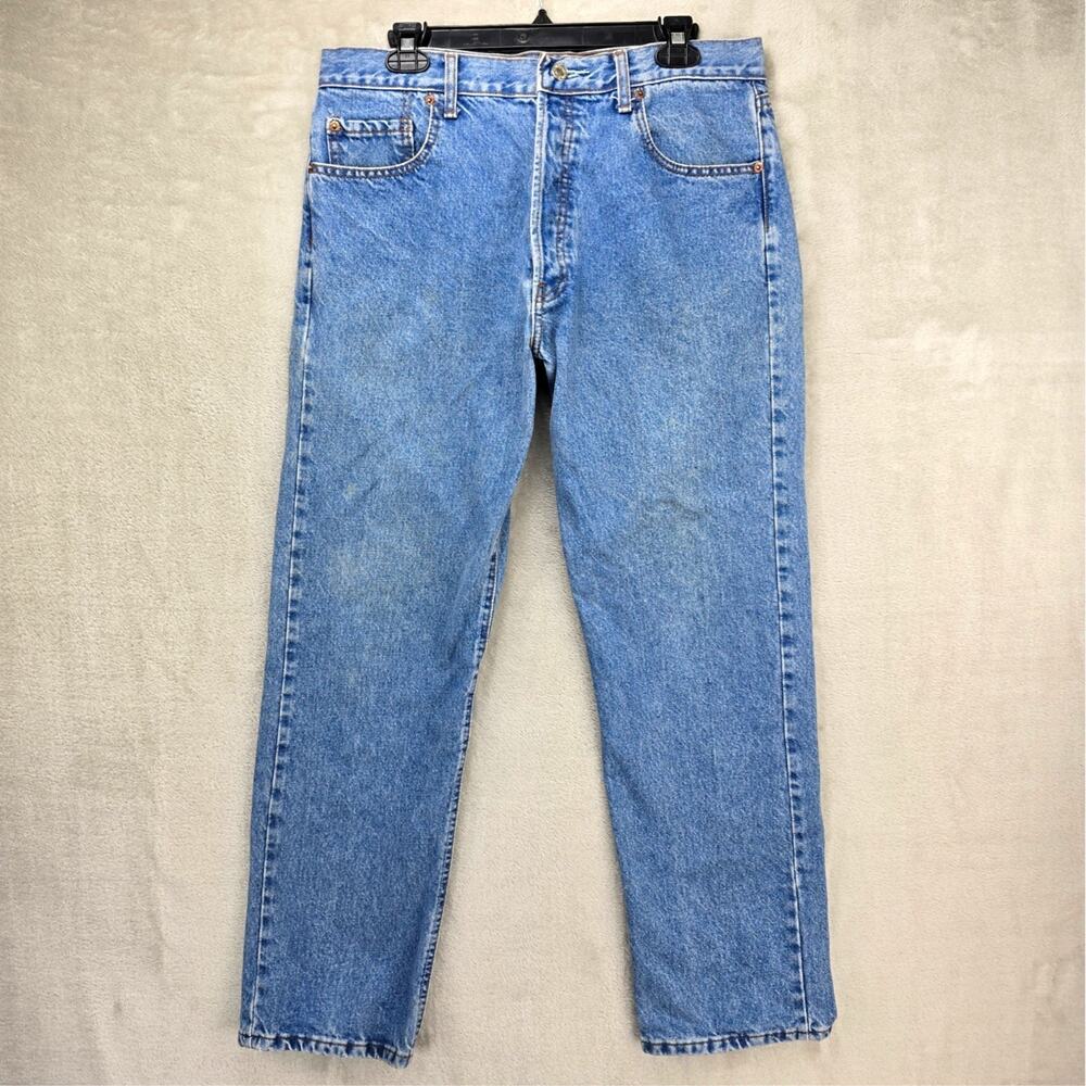 Vintage Levis 501 Jeans Mens 34x32 (Fits‎ 33x29) Blue Made USA 90s Y2K *FLAWS*